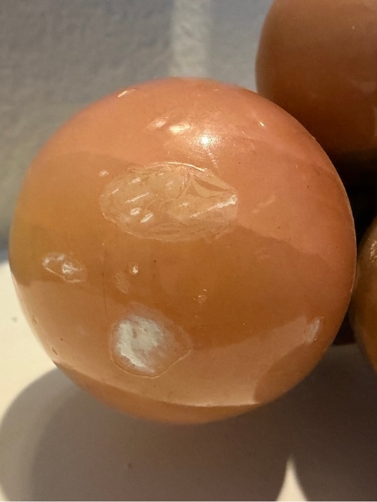Vintage Pink Onyx Grapes Cluster Stone Fruit Sculpture MCM Alabaster Decor - Picture 10 of 15